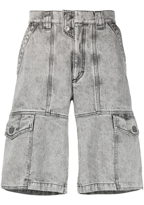 MARANT washed denim bermuda shorts - Grey