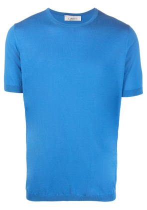 Laneus cotton-silk-blend T-shirt - Blue