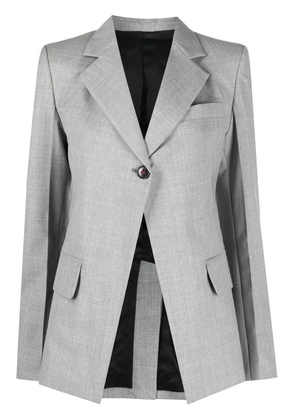 Victoria Beckham open front single-breasted blazer - Grey