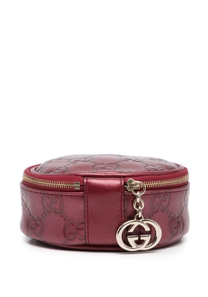 Gucci GG Supreme zip-around purse - Red