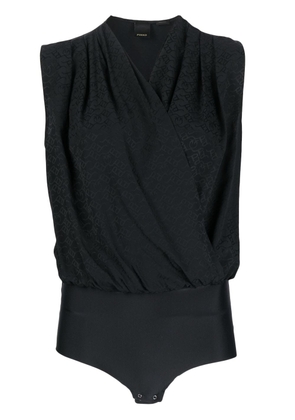 PINKO wrap-design sleeveless top - Black