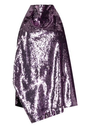 Marques'Almeida sequin-embellished halterneck top - Purple