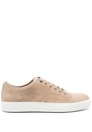 Lanvin DBB1 panelled leather low-top sneakers - Neutrals
