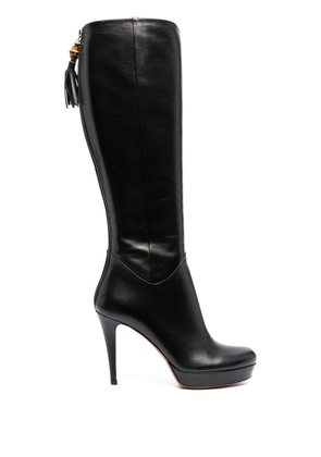 Gucci polished-finish high-heel boots - Black