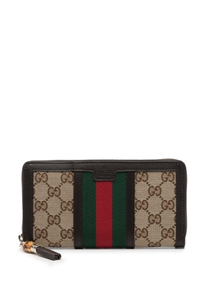 Gucci Ophidia zip around wallet - Brown
