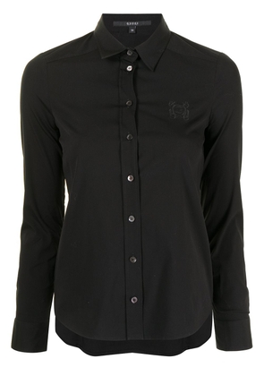 Gucci embroidered logo shirt - Black