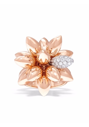 David Morris 18kt rose gold Hedgehog diamond ring - Pink