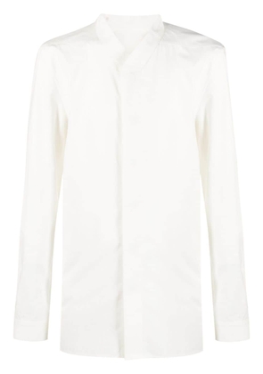 Rick Owens concealed-fastening V-neck shirt - White