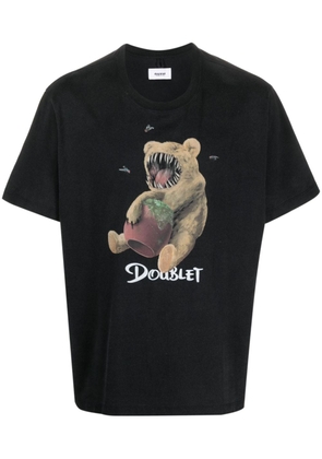 Doublet graphic-print cotton T-shirt - Black