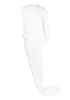 Rick Owens DRKSHDW woven long-line T-shirt - White