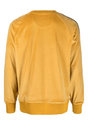 PT Torino embroidered-logo velvet-effect sweatshirt - Yellow