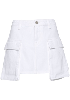 3x1 Celine Cargo mini skirt - White