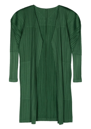 Pleats Please Issey Miyake Monthly Colors February pleated cardigan - Green