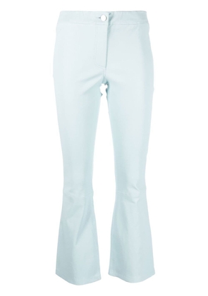 Arma mid-rise flared cropped trousers - Blue