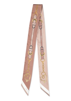 Mulberry Heritage Chain Strap-print scarf - Pink