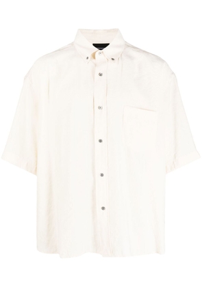 Emporio Armani chest-pocket short-sleeved shirt - Neutrals