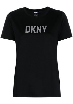 DKNY logo-print round-neck T-shirt - Black