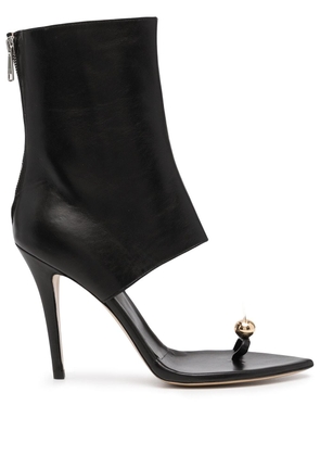 Natasha Zinko open-toe high-heeled boots - Black