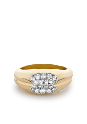 Cartier 18kt yellow gold and platinum diamond ring