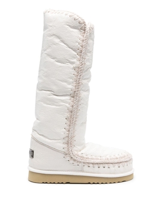 Mou Eskimo logo-patch boots - White