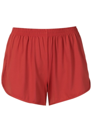 Lygia & Nanny Lee elasticated-waist mini shorts - Red