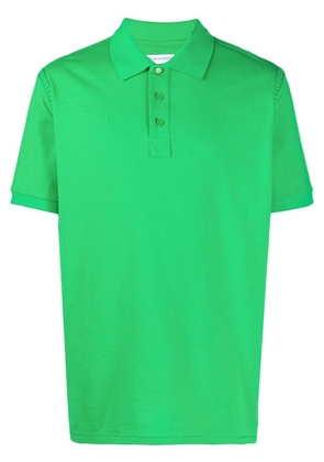 Bottega Veneta short-sleeve fitted polo shirt - Green