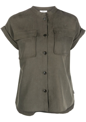Woolrich flap-pocket turn-up shirt - Green