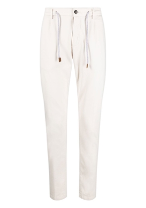 Eleventy mid-rise tapered trousers - Neutrals