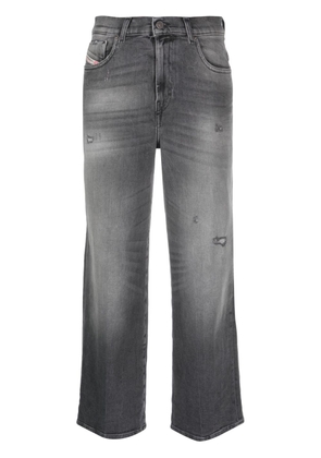 Diesel distressed straight-leg jeans - Grey