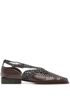 Hereu Tala interwoven leather loafers - Brown