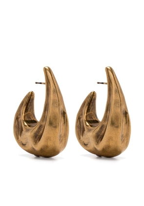 KHAITE medium Olivia hoop earrings - Gold
