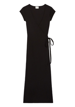 Claudie Pierlot v-neck wrap midi dress - Black