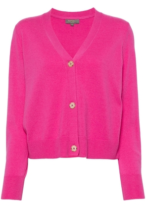N.Peal V-neck cashmere cardigan - Pink
