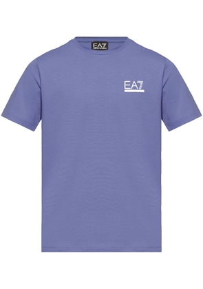 Ea7 Emporio Armani logo-print T-shirt - Blue