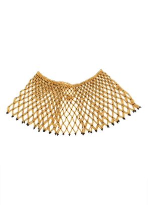 Forte Forte beaded diamond-pattern necklace - Gold