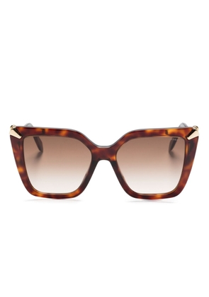 Bvlgari Serpent butterfly-frame sunglasses - Brown