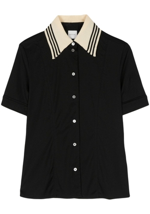 Paul Smith contrasting-collar short-sleeve shirt - Black