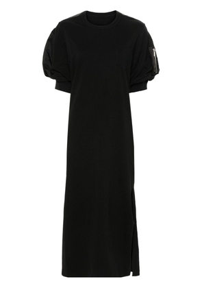 sacai panelled-design dress - Black