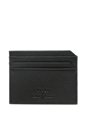 Polo Ralph Lauren debossed-logo leather cardholder - Black