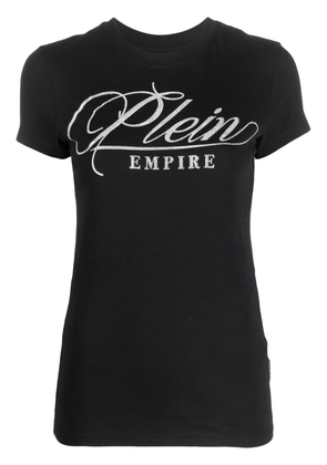 Philipp Plein logo crew-neck T-shirt - Black