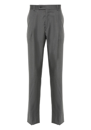 Caruso pleat-detail wool trousers - Grey