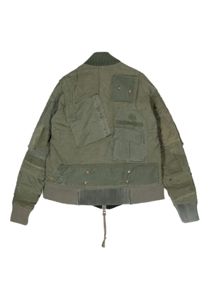 Greg Lauren Mixed Army Flight jacket - Green