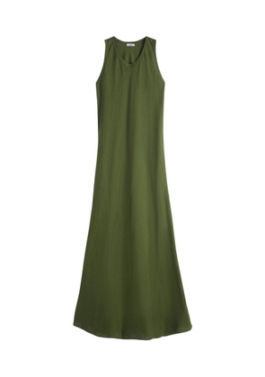 ASPESI A-line linen dress - Green