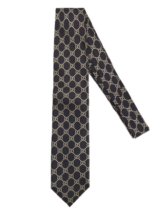 Gucci Pre-Owned 1990-2000s GG monogram-jacquard silk tie - Black
