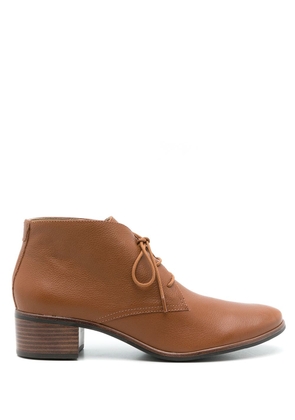 Sarah Chofakian Rizzo leather boots - Brown