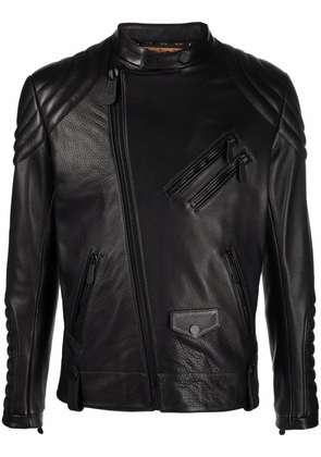 Philipp Plein Paradise Panther biker jacket - Black