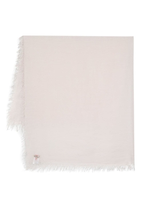 Faliero Sarti fringed-edge cashmere-blend scarf - Pink