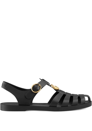 Gucci Rubber buckle strap sandals - Black