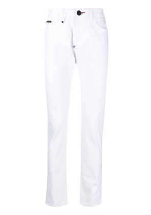 Philipp Plein straight-cut denim jeans - White