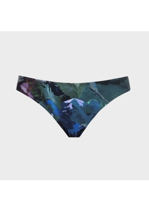 Paul Smith Women's 'Floral Collage' Bikini Bottom Blue